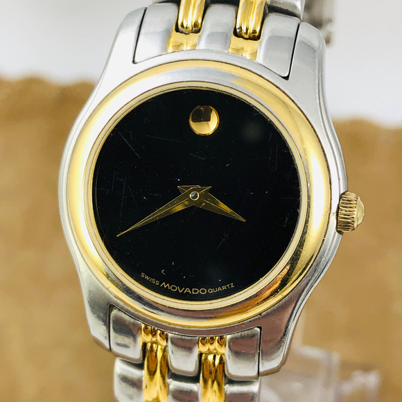 Vintage Movado Museum 2 Tone Gold Stainless Steel main image 5